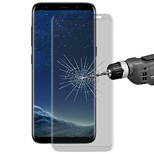 Wewoo Verre trempé gris pour Samsung Galaxy S8 + / G9550 0.26mm 9 H Surface Dureté 3D Intimité Anti-reflets Plein écran En Protecteur D'écran