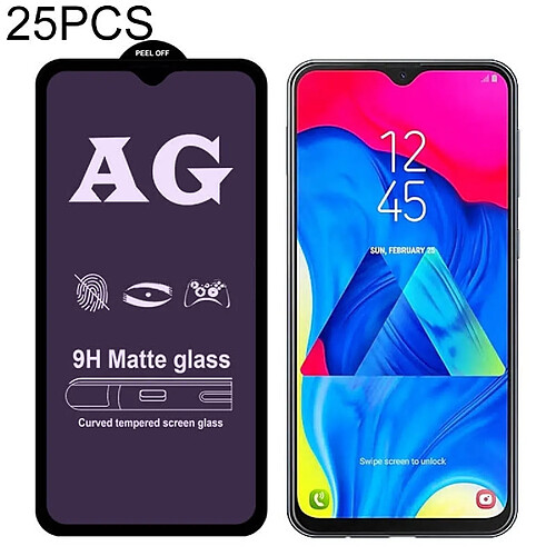 Wewoo Film de verre trempé à couverture totale de 25 PCS AG matte anti-lumière bleue pour Galaxy A30 et A50