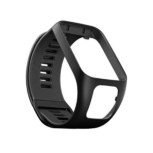 Bracelet de remplacement en Silicone compatible pour TomTom Runner 3 Cardio + Music Noir