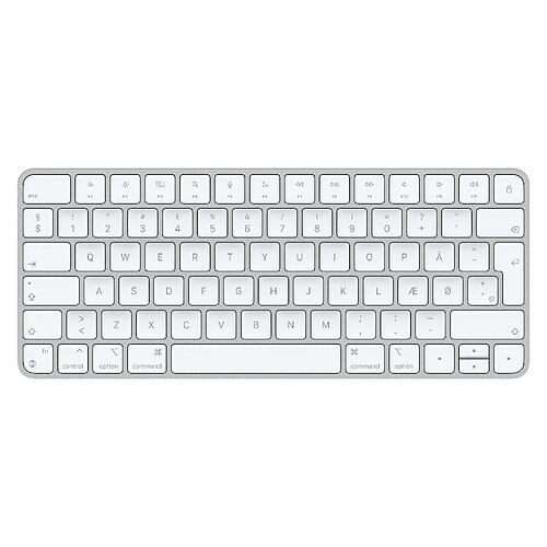 Apple Magic clavier USB + Bluetooth Danois Aluminium, Blanc