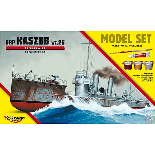 ORP"KASZUB"-wz.25-TORPEDO Ship(Model Set - 1:400e - Mirage Hobby