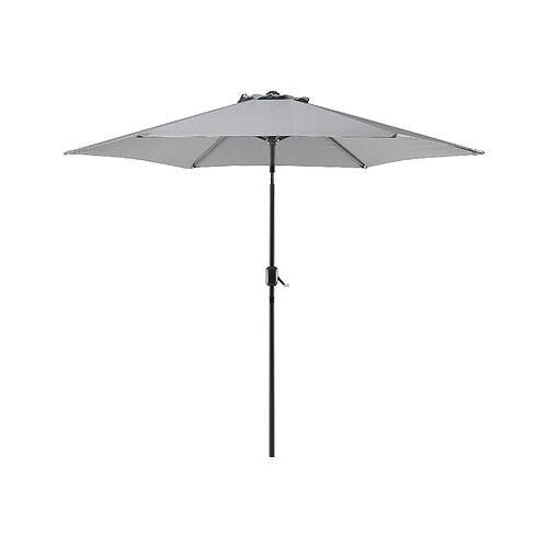 Beliani Parasol de jardin gris foncé d 270 cm VARESE