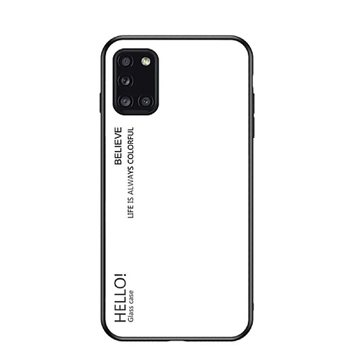 Coque en TPU dégradé de couleur cool blanc pour votre Samsung Galaxy A31