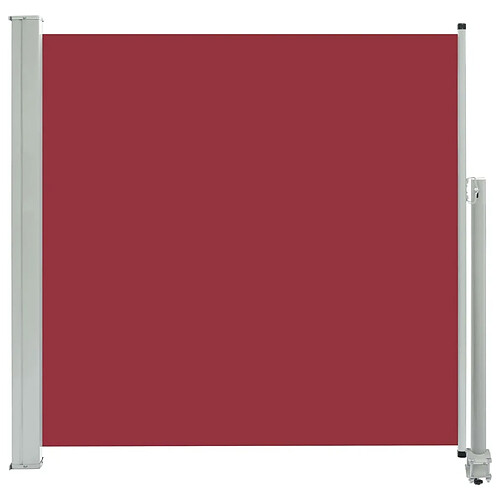 Maison Chic Auvent latéral rétractable de balcon | Store extérieur | Auvent solaire de patio 160x300 cm Rouge -GKD67504