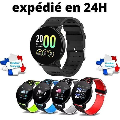 Montre Connectée IOS Android Sport Podomètre Cardiofréquencemètre Sommeil SMS