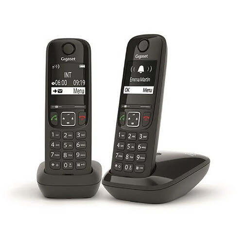 Téléphone sans fil duo dect noir - as690duonoir - GIGASET