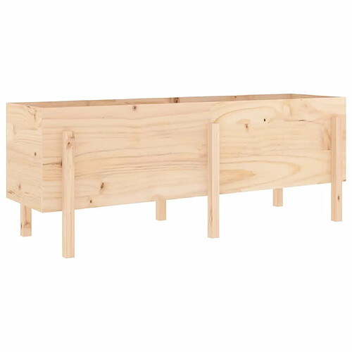 Maison Chic Jardinière,Lit surélevé de jardin - Bac à fleurs - pot de fleur 160x50x57 cm bois de pin massif -GKD69109