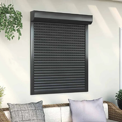 vidaXL Volet roulant aluminium 100x130 cm anthracite