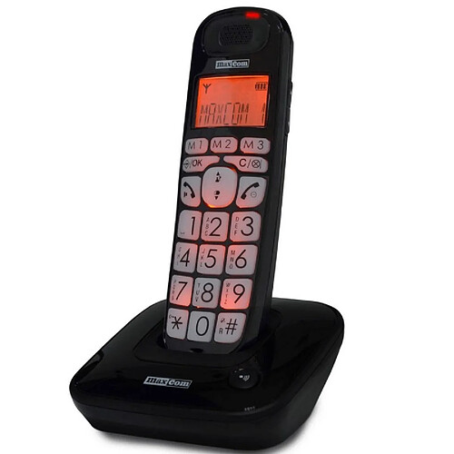 Maxcom MC6800 Noir Téléphone Fixe Senior