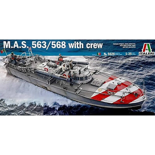 Italeri Maquette Bateau M.a.s. 563/568 With Crew