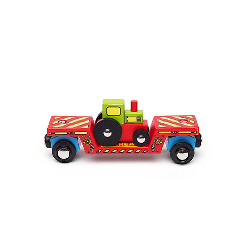 Bigjigs Rail Tracteur en bois surbaissé