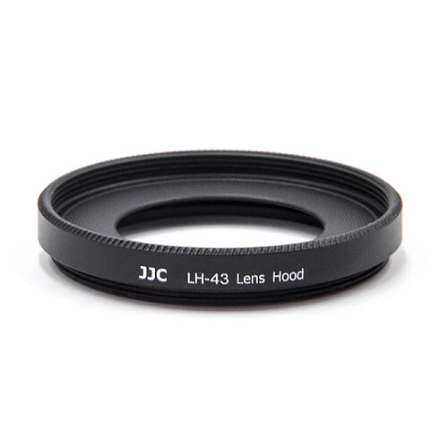 vhbw Aluminium pare-soleil, diffusion parasoleil 43mm noir pour objectif Canon EF-M 22mm 1:2 STM