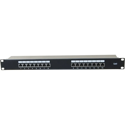 Abi Diffusion Panneau 19 1U 16 ports CAT6 stp