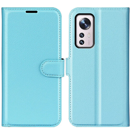 Etui en PU texture litchi bleu pour votre Xiaomi 12/12X