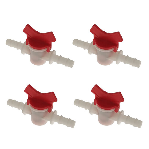 4pcs Régulateur De Débit Pompe à Eau Valve Droite Commutateur De Débit D'eau 10mm