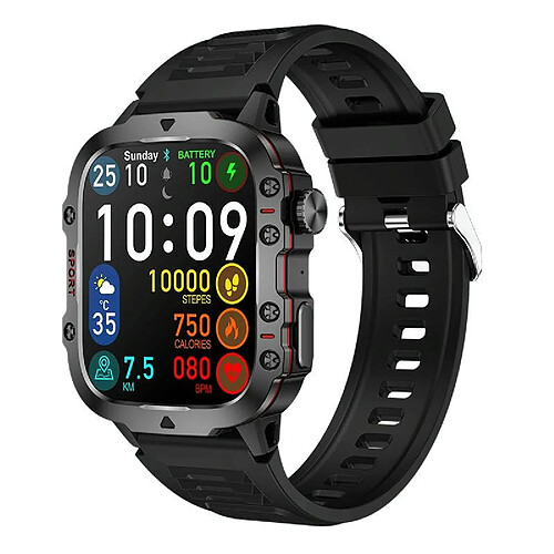 Yonis Montre Connectée Écran Couleur Appels Bluetooth