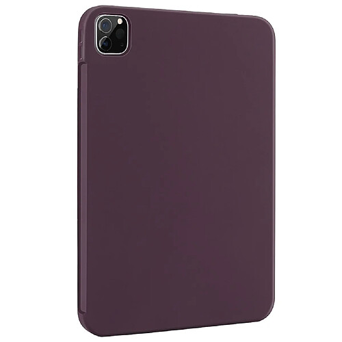 Coque en silicone violet foncé pour votre iPad Pro 11-pouces (2021)/(2020)/(2018)