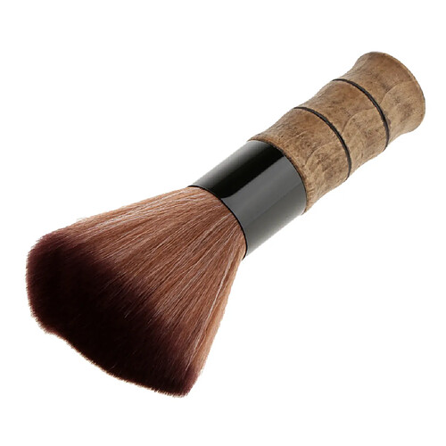 épilation à la fibre douce blaireau brosse fard à joues poudre libre pinceau de maquillage bambou brun