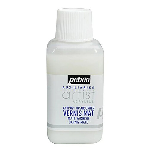 Pébéo Peinture Vernis Acrylique Phase Aqueuse 1 Flacon de 250 ml Mat