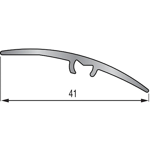 Dinac SEUIL A VISSER MULTI NIVEAU 2M70 ALU ARG Largeur : 41 mm.