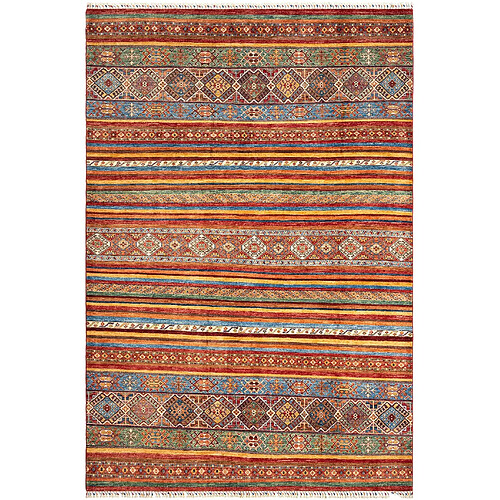 Vidal Tapis de laine 295x205 rouge Torkman