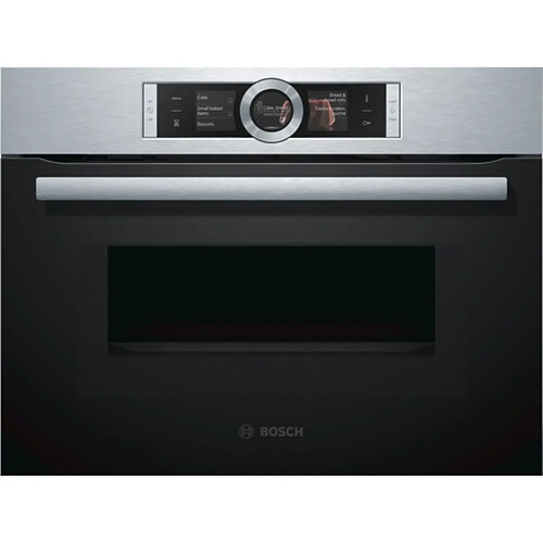 Four combiné mo intégrable 45l ecoclean inox/noir - cmg636bs1 - BOSCH