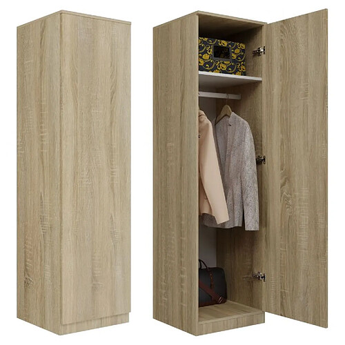 ARMOIRE ARMOIRE ÉTAGÈRE PORTE SD-50 CHÊNE SONOMA