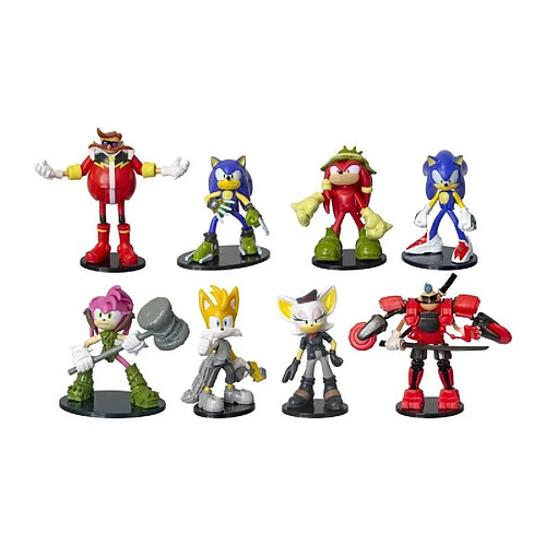 Lansay SONIC - 8 FIGURINES ARTICULÉES - 7,5 CM (ASST)