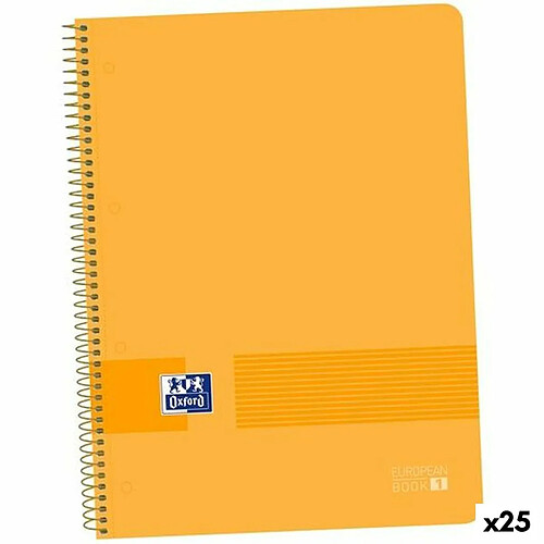 Cahier Oxford EUROPEANBOOK 1 Pêche A4+ 80 Volets 5 Pièces (25 Unités)