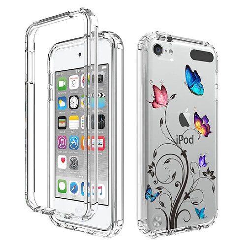 Coque en TPU anti-rayures pour votre iPod Touch 5/Touch 6/Touch (2019) - Arbre et papillon