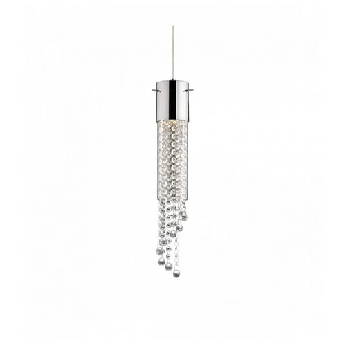 Ideal Lux Suspension Chromée en cristal GOCCE 1 ampoule