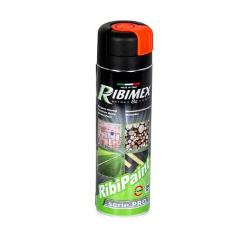 Ribimex Peinture de marquage en bombe rouge fluo 500 ml