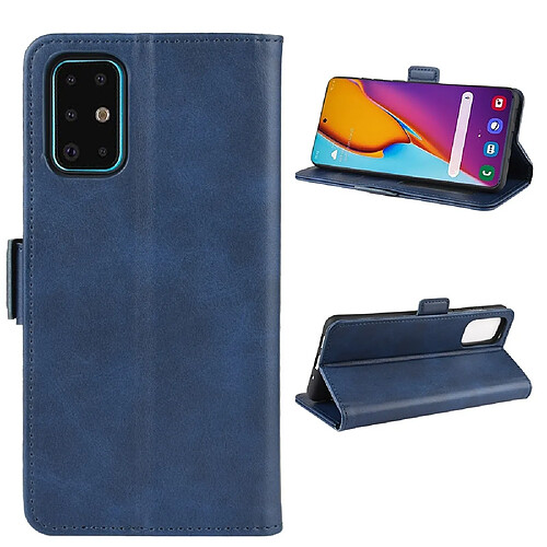 Wewoo Housse Coque Pour Galaxy S11 Double boucle Crazy Horse Business étui de téléphone portable avec fonction de support de portefeuille de carte bleu