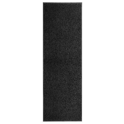 Decoshop26 Paillasson lavable Noir 60x180 cm DEC023175