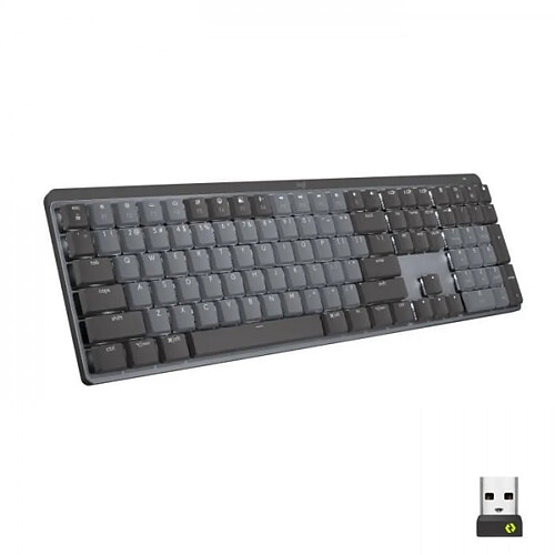 Logitech - Clavier Sans Fil - MX - Mécanique - Rétroéclairé Performant - Graphite