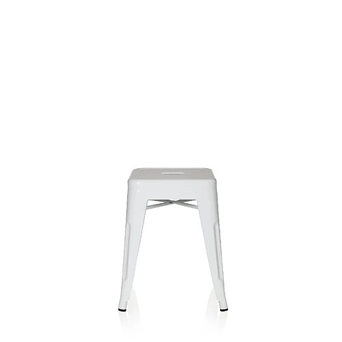 Tabouret VANTAGGIO métallique blanc hjh OFFICE