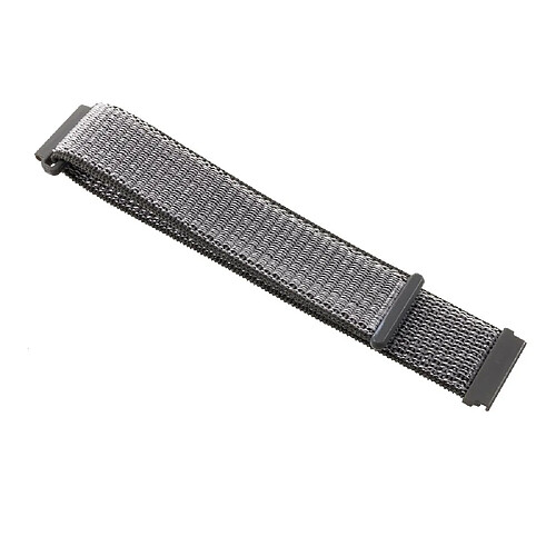 Bracelet en nylon fermeture velcro gris pour votre Samsung Galaxy Watch 46mm/Huami Amazfit Watch