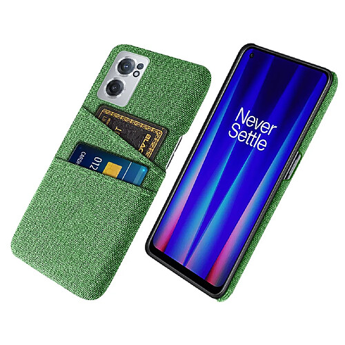 Coque en TPU anti-chocs avec porte-cartes, vert pour votre OnePlus Nord CE 2 5G