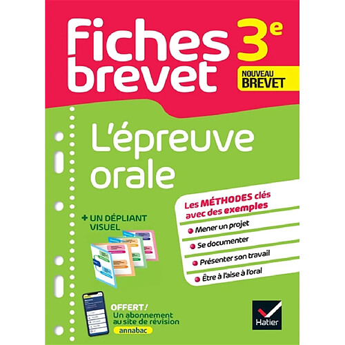 L'épreuve orale, 3e : nouveau brevet