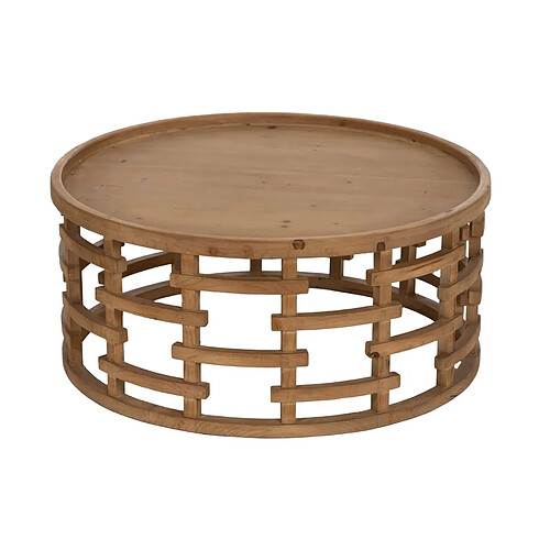 BigBuy Home Table Basse Naturel 80 x 80 x 36 cm