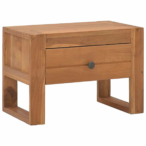 Maison Chic Table de chevet,Table de nuit,Table d'appoint pour salon 50x30x35 cm Bois de teck solide -MN66528