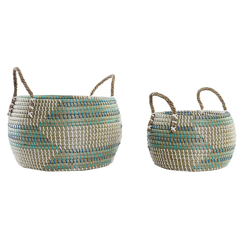 Set de basket DKD Home Decor Tropical (40 x 40 x 24 cm)