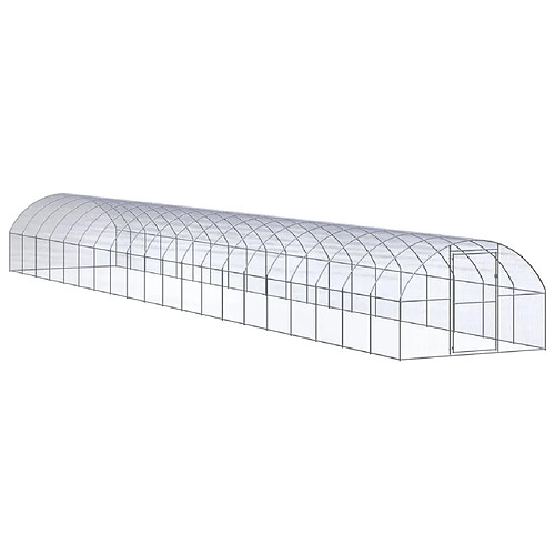 vidaXL Poulailler d'extérieur 3x20x2 m Acier galvanisé