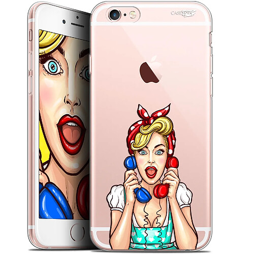 Caseink Coque arrière Apple iPhone 6/6s (4.7 ) Gel HD [ Nouvelle Collection - Souple - Antichoc - Imprimé en France] Calling Girl