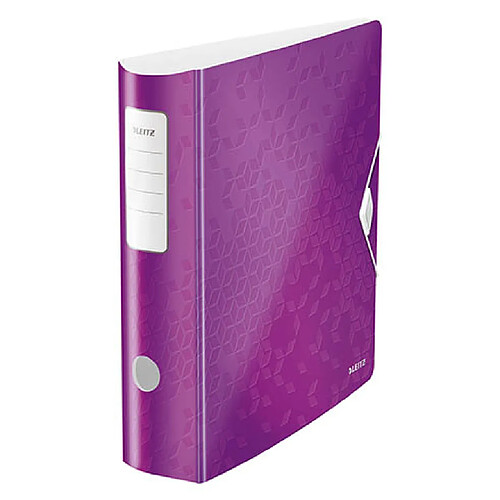 Classeur à levier plastique Leitz Active 180° Wow dos 7,5 cm violet