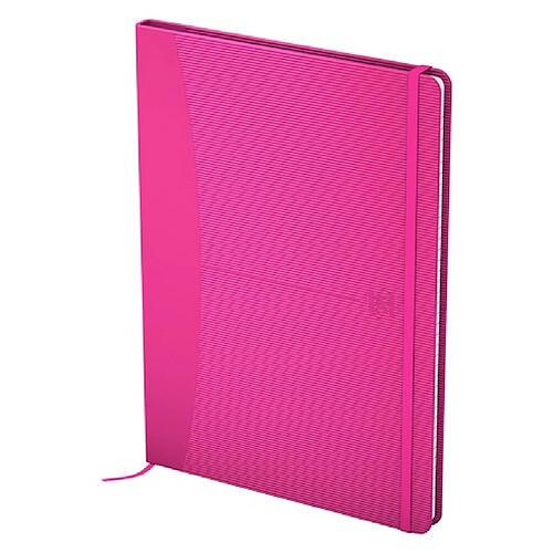 Cahier broché Professionnel Signature Oxford A5 14,8 x 21 cm - blanc ligné - 160 pages fuchsia