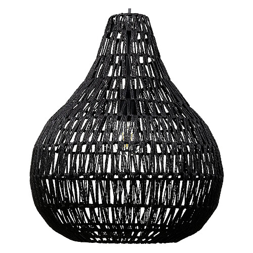 Beliani Lampe suspension MOLOPO Noir