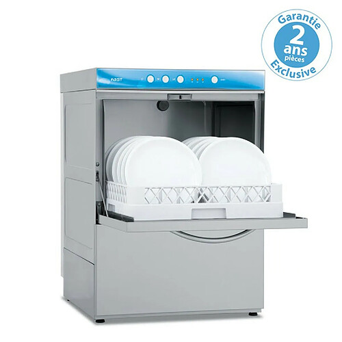 Lave-vaisselle Adoucisseur et Pompe de Vidange - Panier 500 x 500 mm - 5,4 kW - Elettrobar - - Acier inoxydable 575x605x820mm