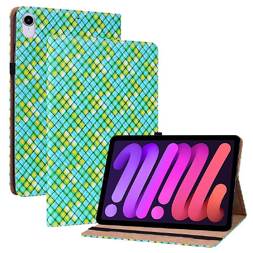 Etui en PU texture tissée vert pour votre iPad mini (2021)