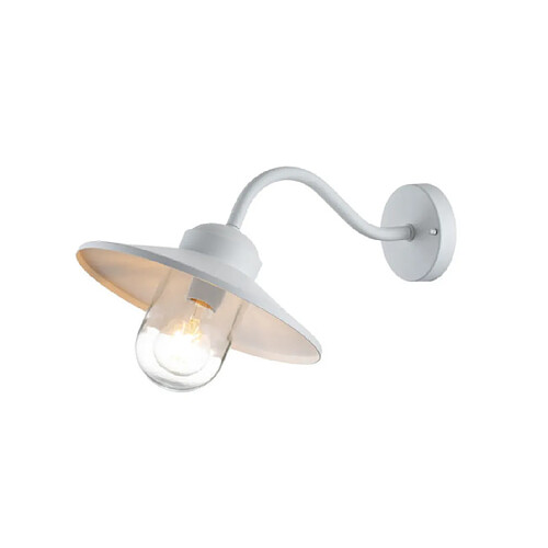 Elstead Lighting Applique murale extérieur Klampenborg Verre transparent,acier inoxydable 304 Blanc